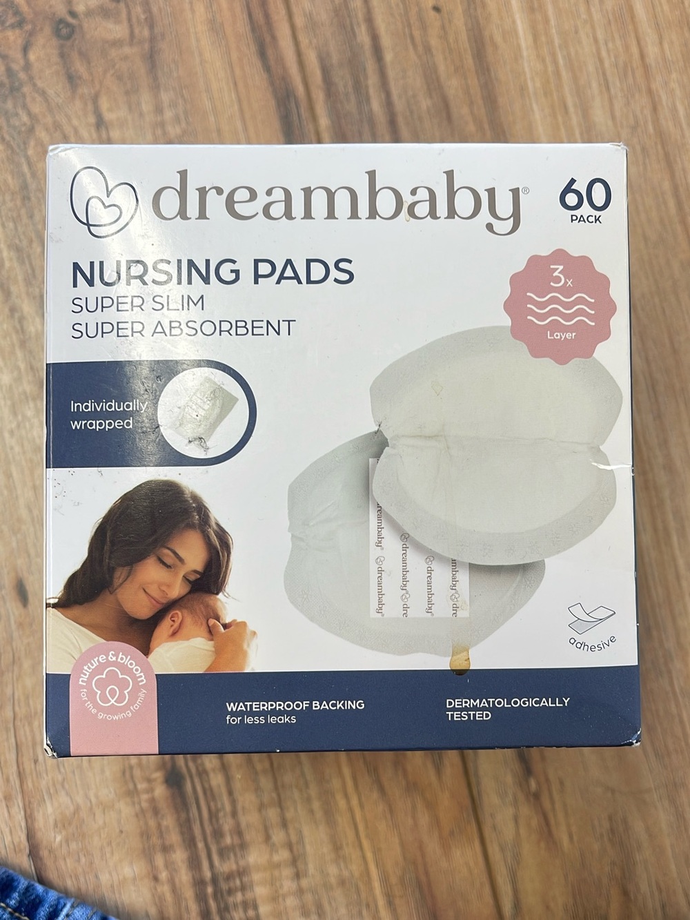 dreambaby White Nursing Pads - Super Slim, Super Absorbent (60 Pack)